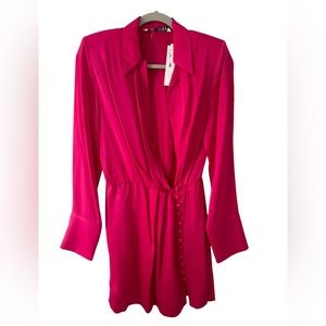 Hot Pink, Zara dress